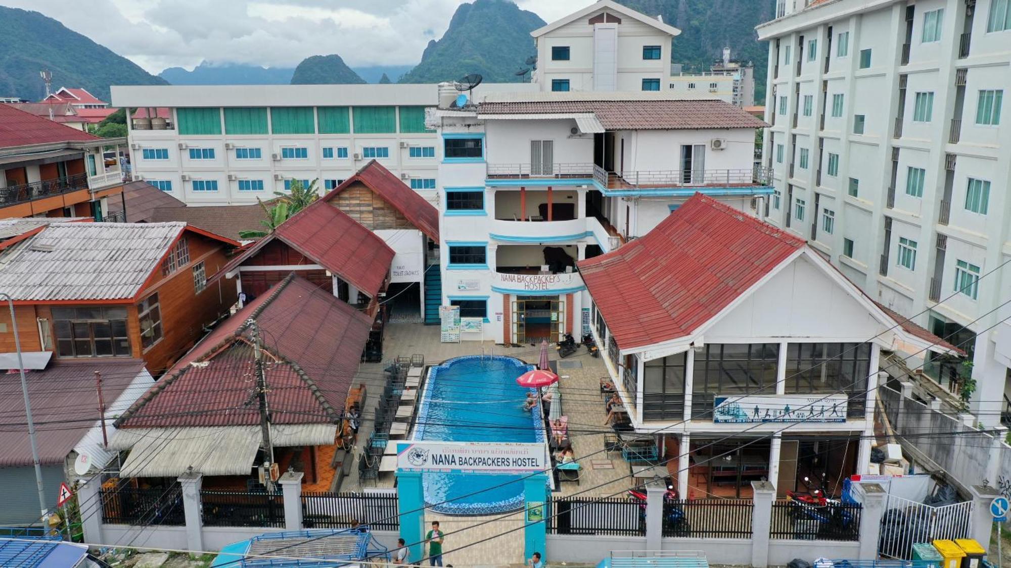 Nana Backpackers Hostel Vang Vieng Ngoại thất bức ảnh